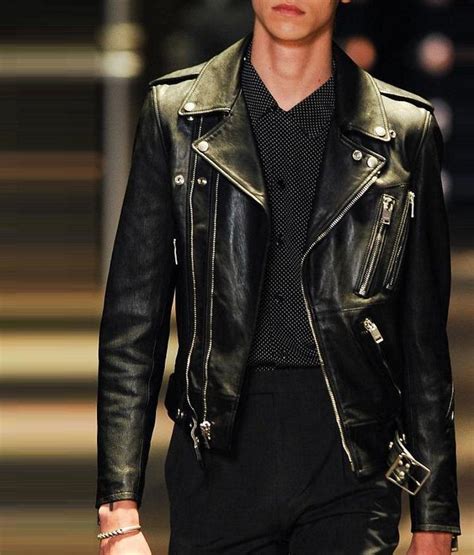 saint laurent leather jacket mens replica|saint laurent leather jacket alternative.